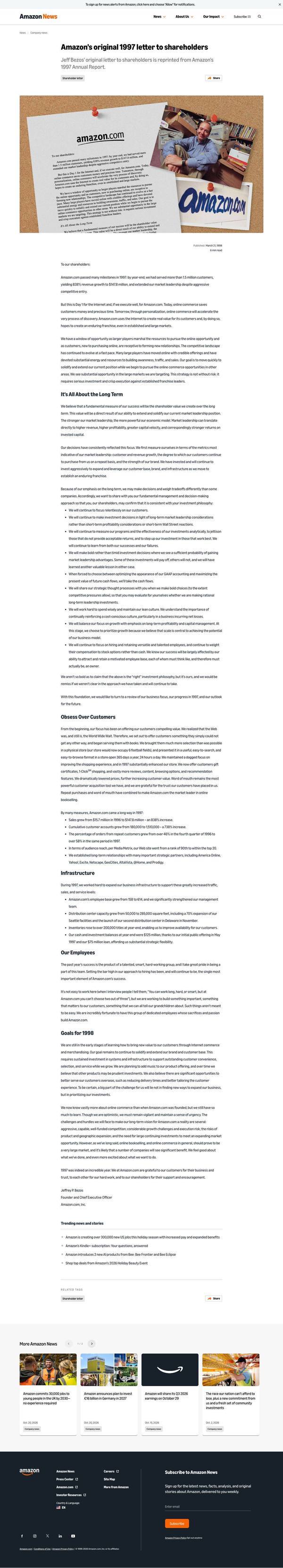 Amazon executive brief