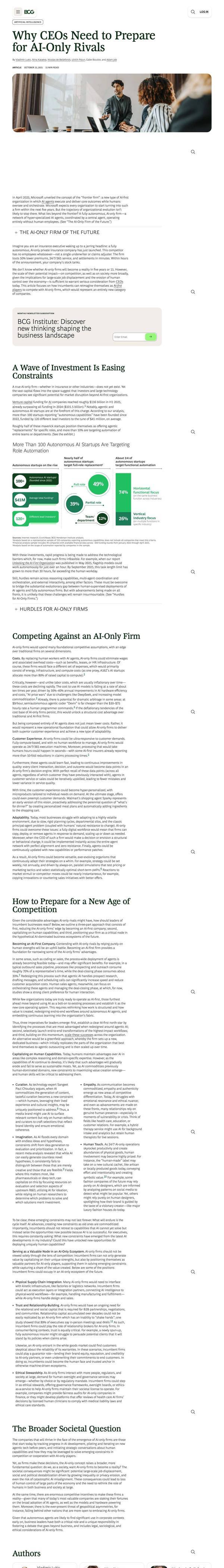 BCG executive brief