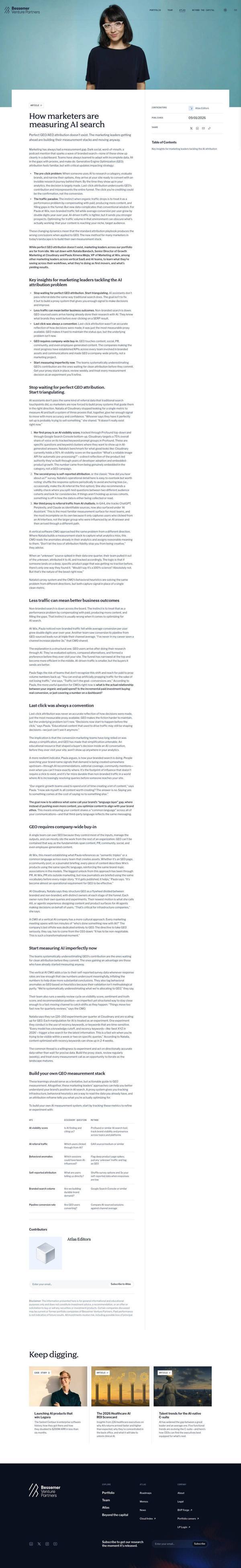 Bessemer Venture Partners executive brief