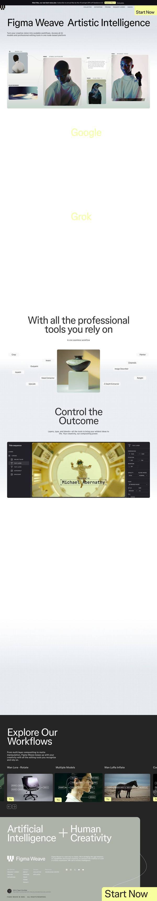 Figma landing page