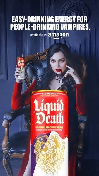 Liquid Death meta ad