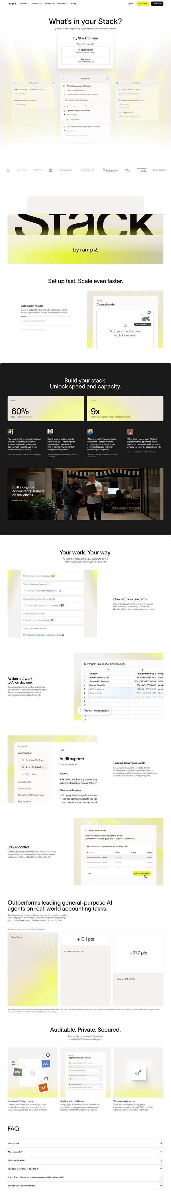 Ramp landing page