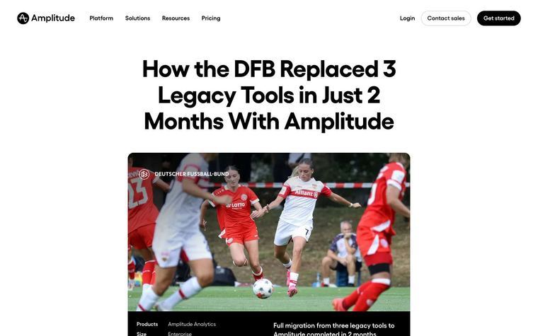 Amplitude: How the DFB Replaced 3 Legacy Tools in Just 2 Months With Amplitude