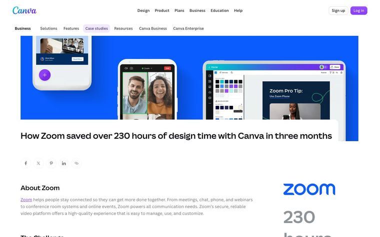 Canva: How Zoom saved over 230 hours of design time with Canva in three months