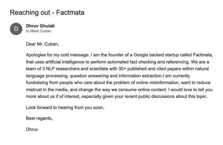 Factmata: Reaching out - Factmata